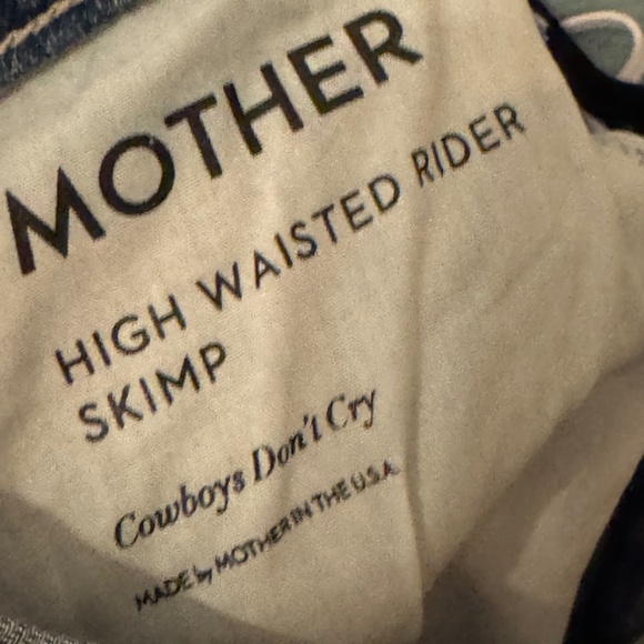 MOTHER High Waisted Rider Skimp Jeans in Cowboys Don't Cry - Picture 9 of 9